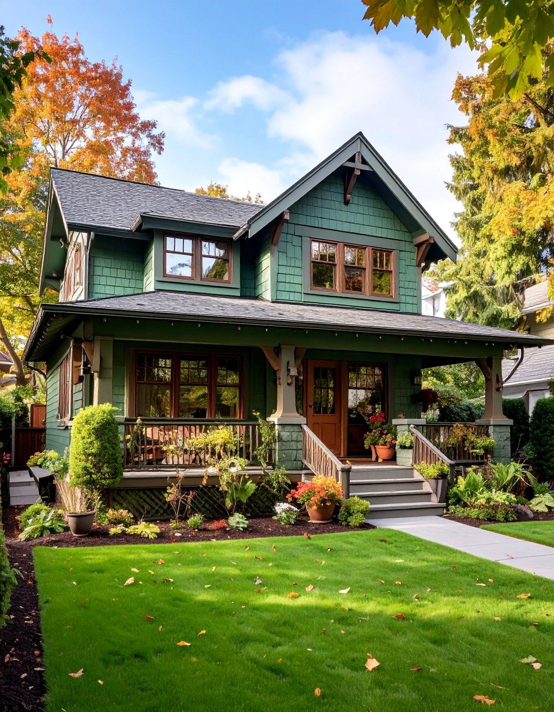 Sage Green with Bronze Hardware Refined Luxury - 25 Exterior House Color Schemes With Sage Green Siding
