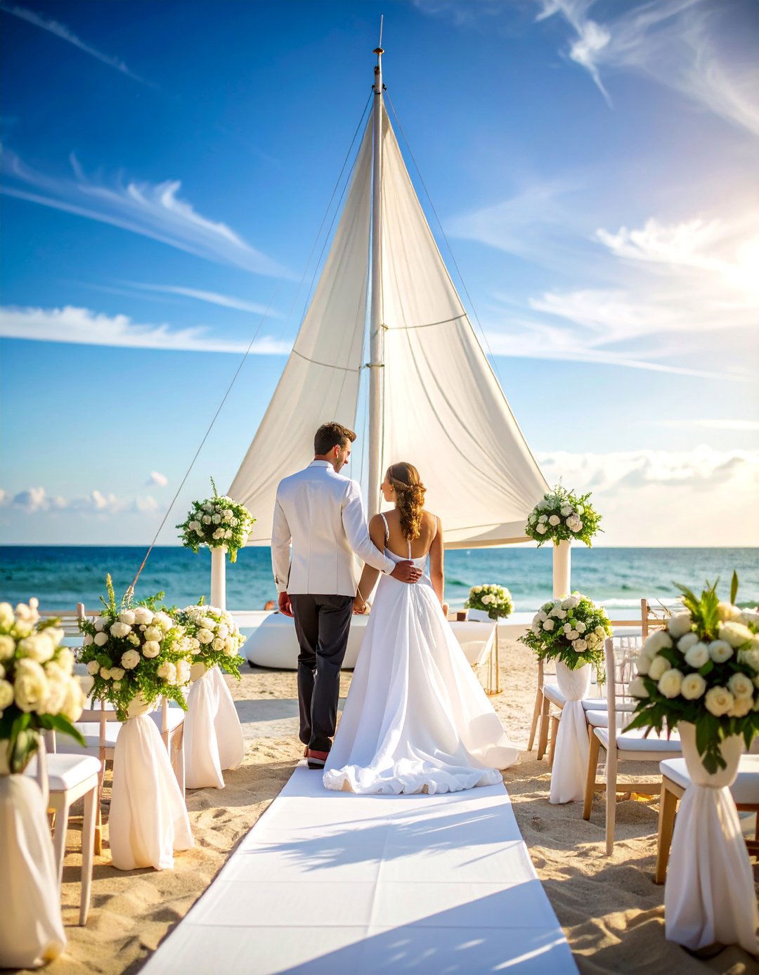 Sailboat and Regatta Beach Wedding with Yacht Club Elegance - 25 Beach Wedding Ideas