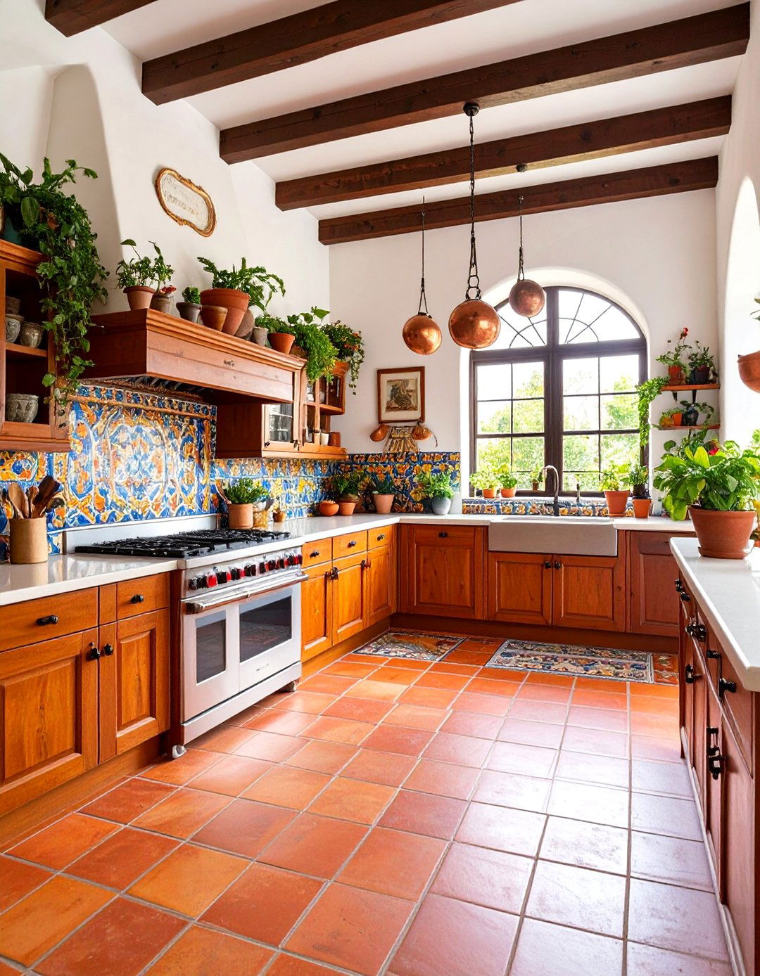 Saltillo Tile Kitchen with Mexican Heritage - 25 Southwestern Kitchen Ideas
