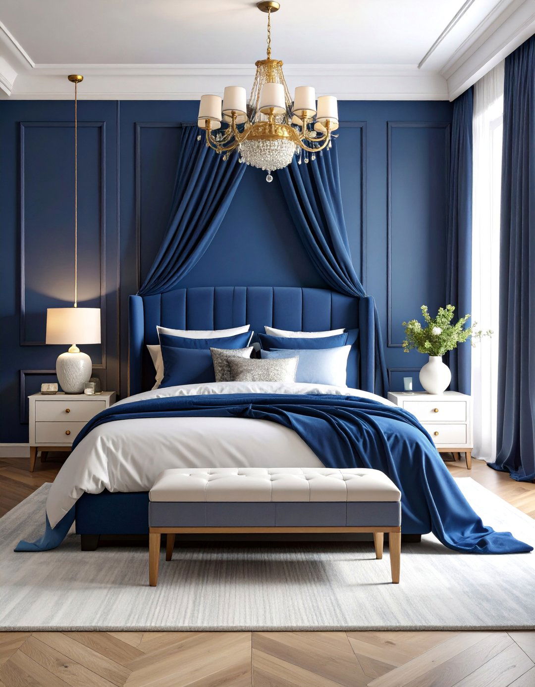 Sapphire Blue Bedroom Retreat - 25 Ways to Decorate With Jewel Tones