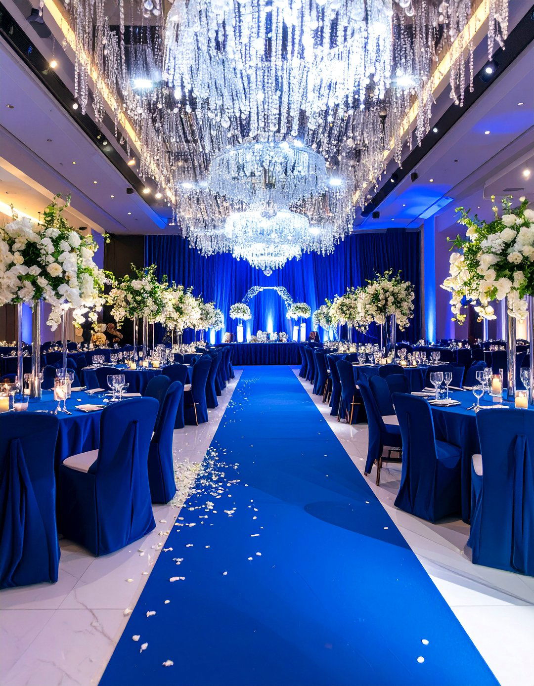 Sapphire Blue Jewel Tone Luxury Theme - 25 Blue Wedding Theme Ideas