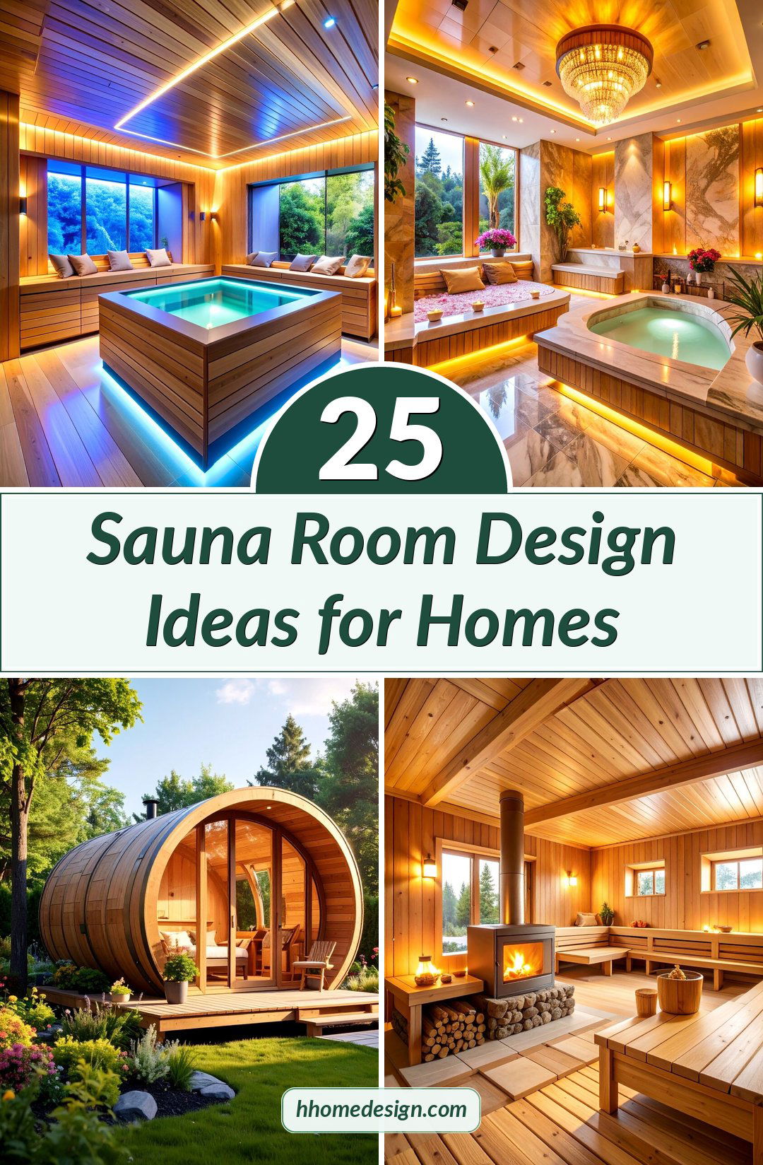 25 Sauna Room Design Ideas for Homes