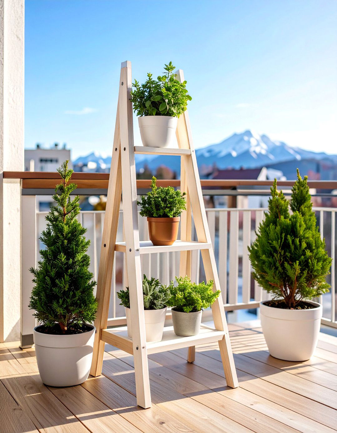 Scandinavian A Frame Outdoor Plant Stand - 25 Outdoor Plant Stand Ideas
