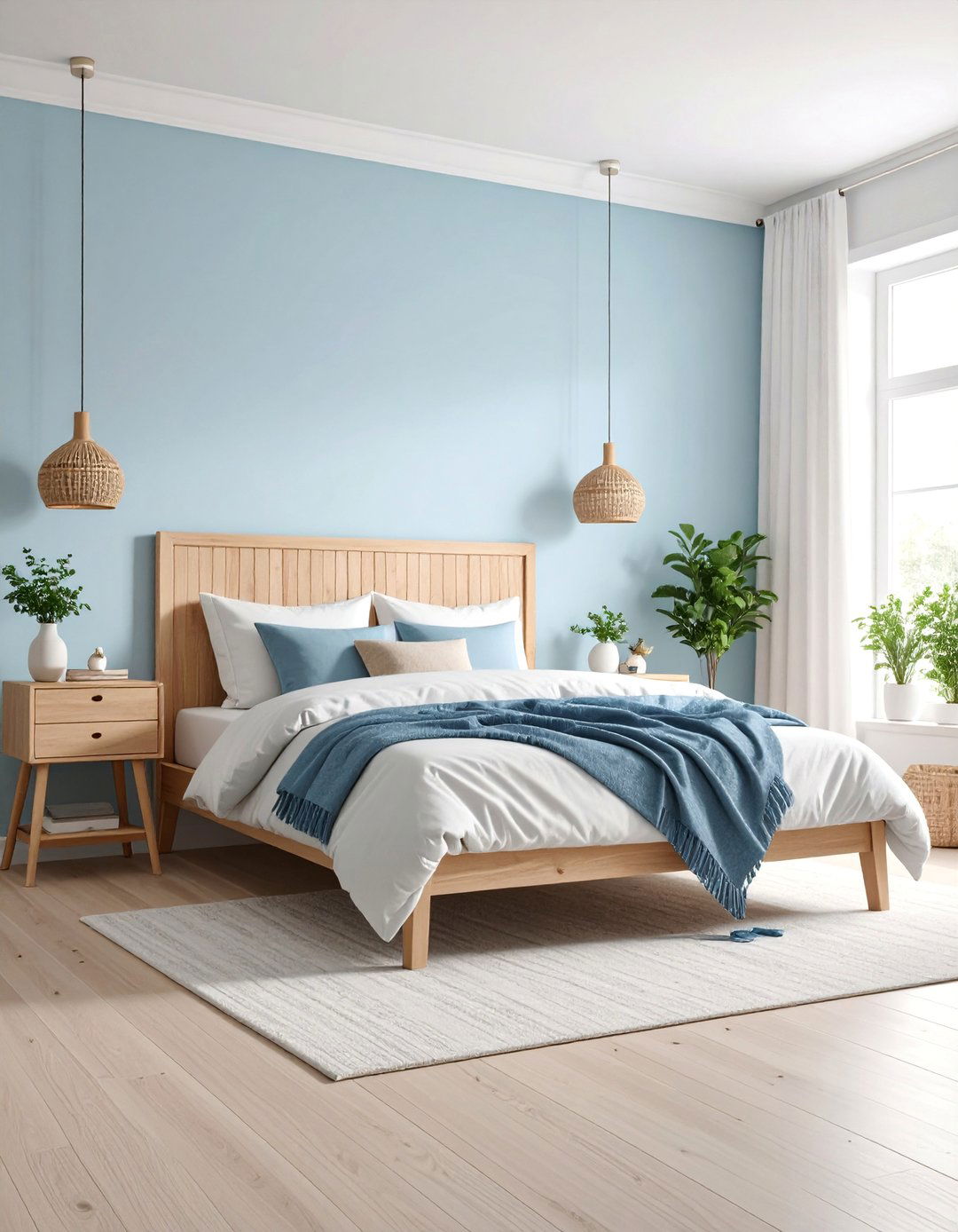 Scandinavian Blue and White Minimalism - 25 Blue and White Decor Ideas
