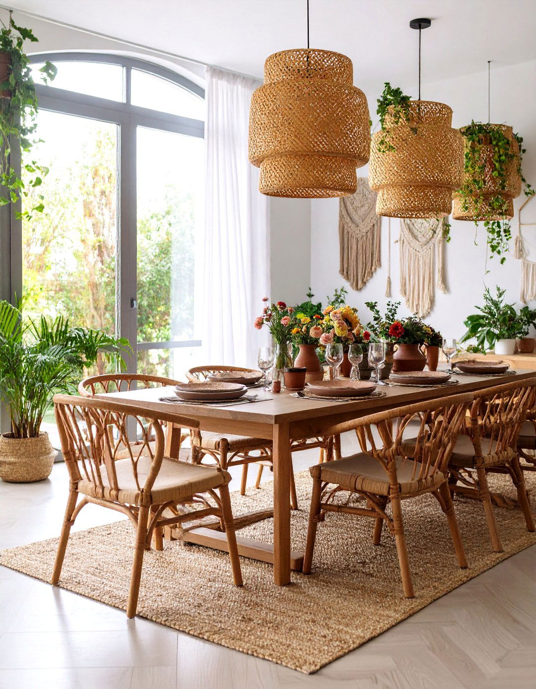 Scandinavian Boho Casual Dining Space - 25 Casual Dining Room Ideas