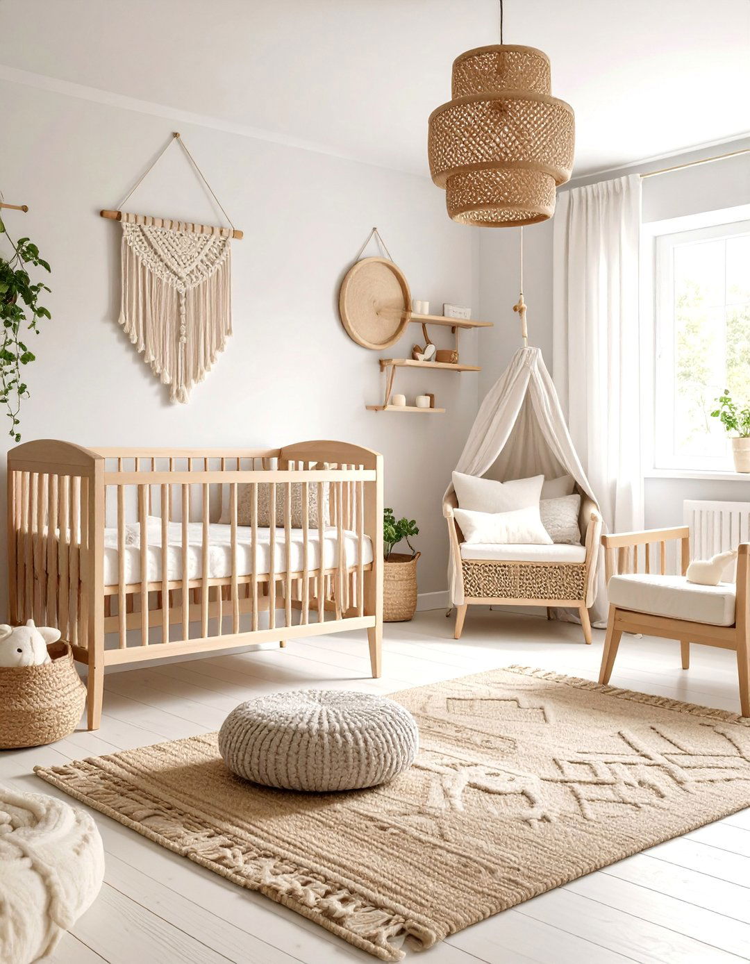Scandinavian Boho Hygge Nursery - 25 Boho Nursery Ideas