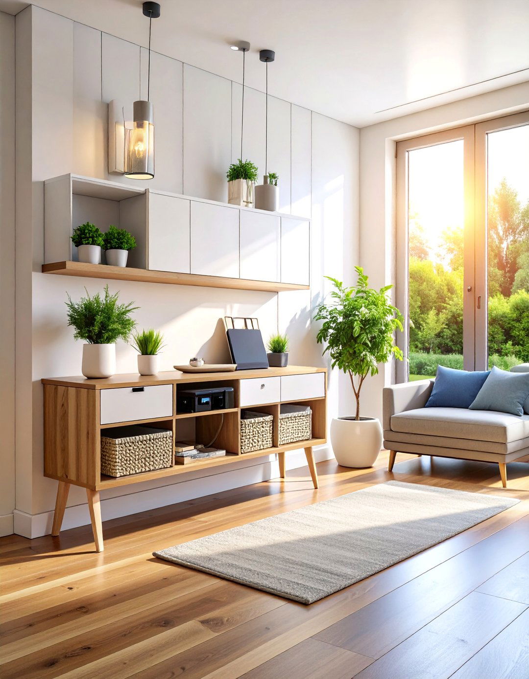 Scandinavian Charging Station Entryway - 25 Scandinavian Entryway Ideas