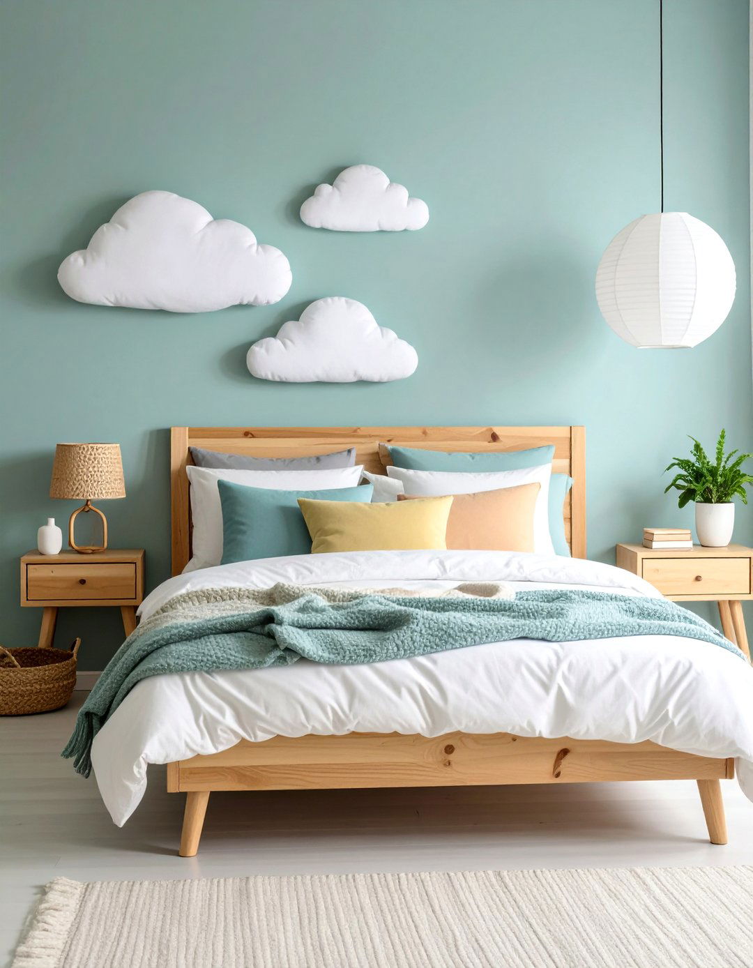 Scandinavian Cloud Simplicity - 25 Cloud Themed Bedroom Ideas