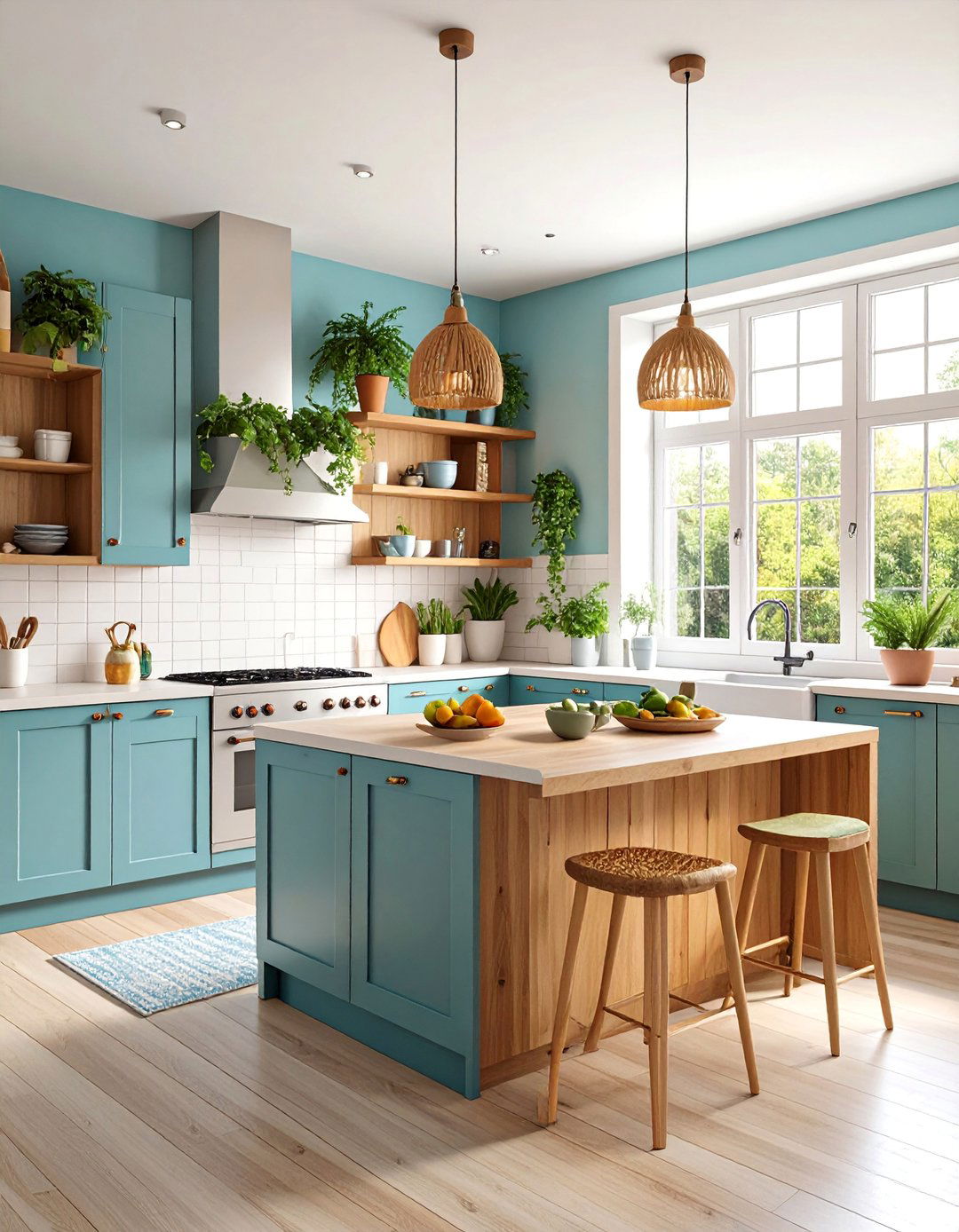 Scandinavian Coastal Kitchen with Light Woods and Minimalism - 25 coastal kitchen ideas