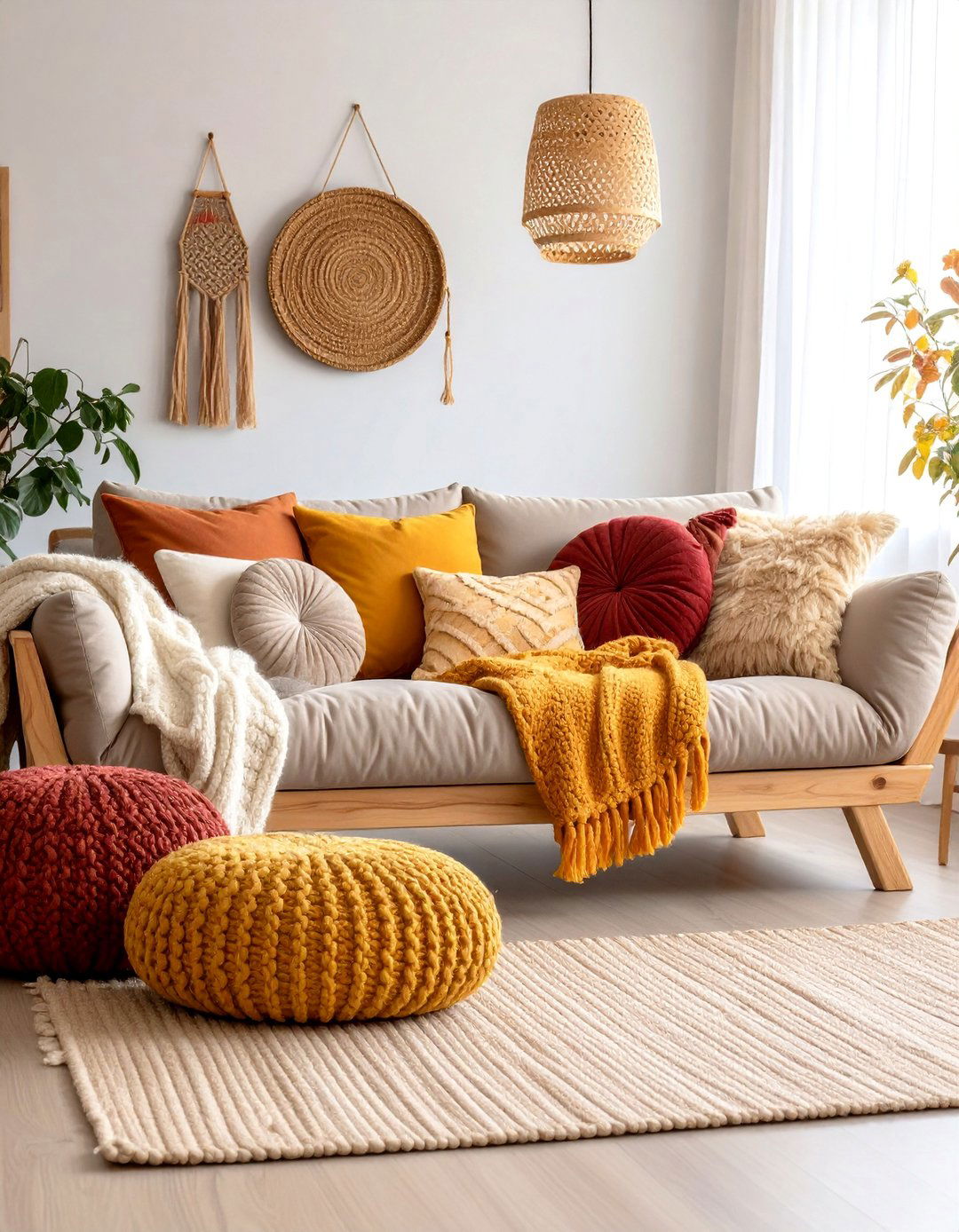 Scandinavian Dark Brown Couch with Light Woods - 25 Dark Brown Couch Living Room Ideas