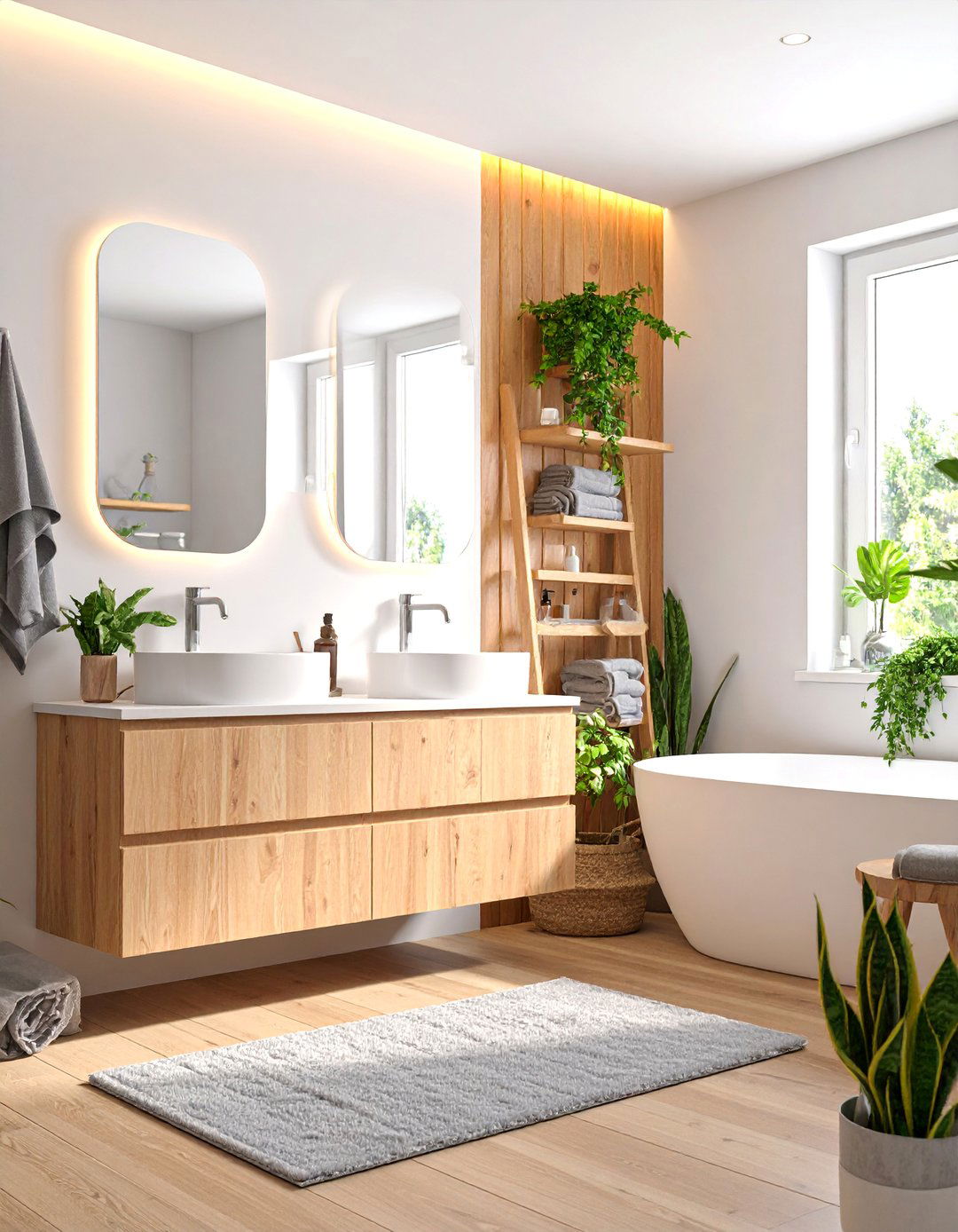Scandinavian Dorm Bathroom Serenity - 25 Dorm Bathroom Ideas