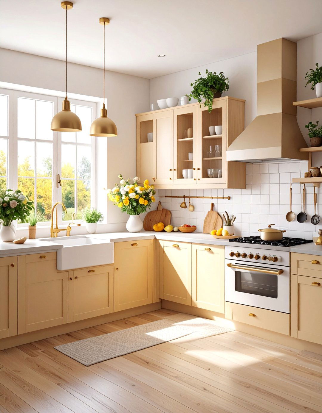 Scandinavian Farmhouse Kitchen with Light Wood Elements - 25 House Decor Ideas