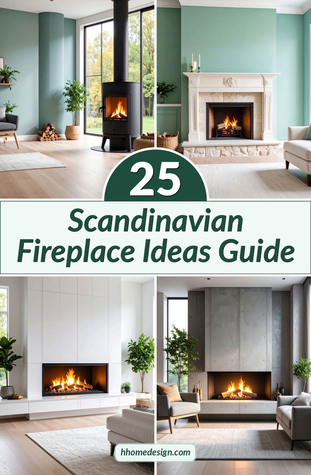 25 Scandinavian Fireplace Ideas Guide