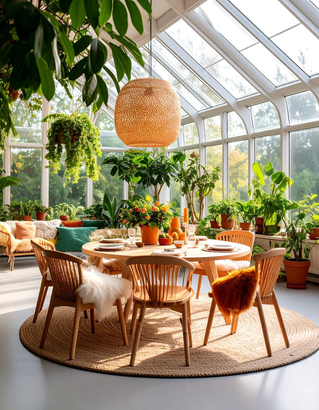 Scandinavian Greenhouse Dining Room - 25 Greenhouse Dining Room Ideas