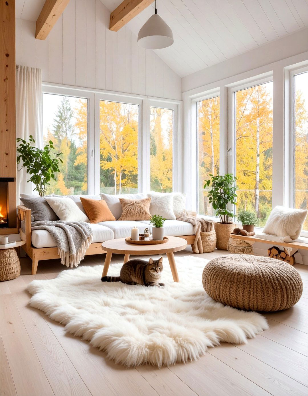 Scandinavian Hygge Cat Corner - 25 Cat Room Ideas