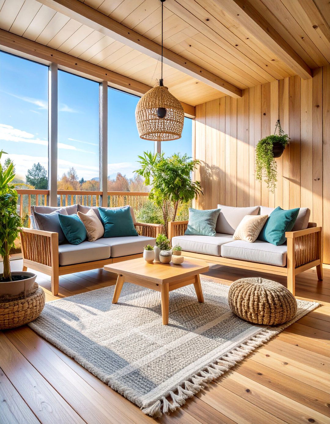 Scandinavian Hygge Catio Comfort - 25 Outdoor Catio Ideas