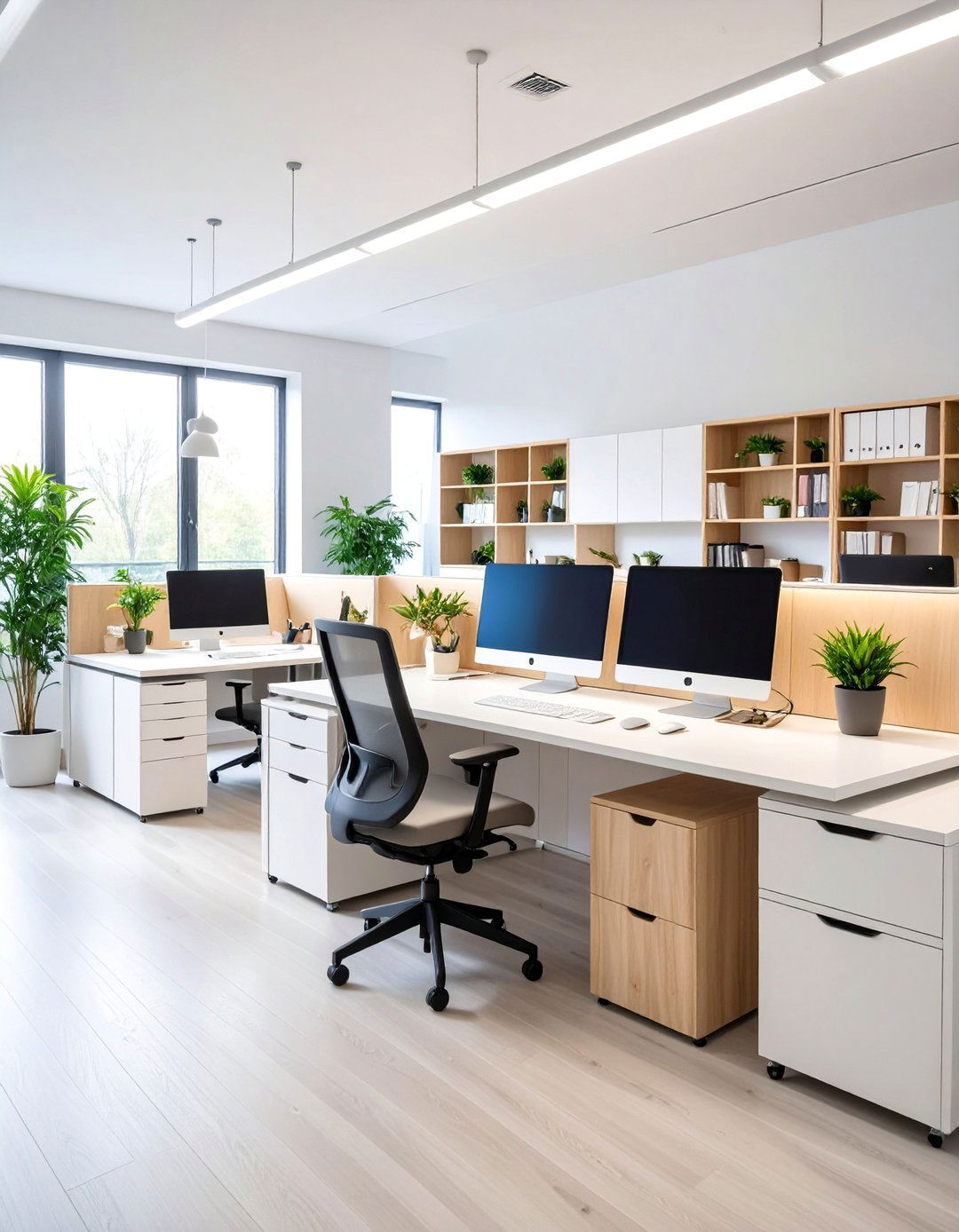 Scandinavian Hygge Comfort - 25 Cubicle Decor Ideas