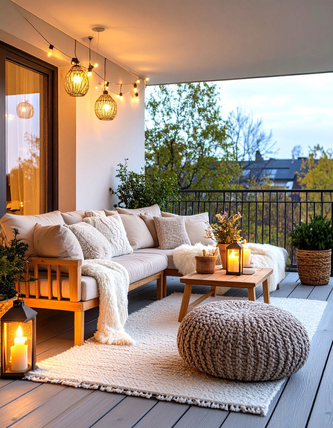 Scandinavian Hygge Comfort with Cozy Minimalism - 25 Balcony Deck Ideas