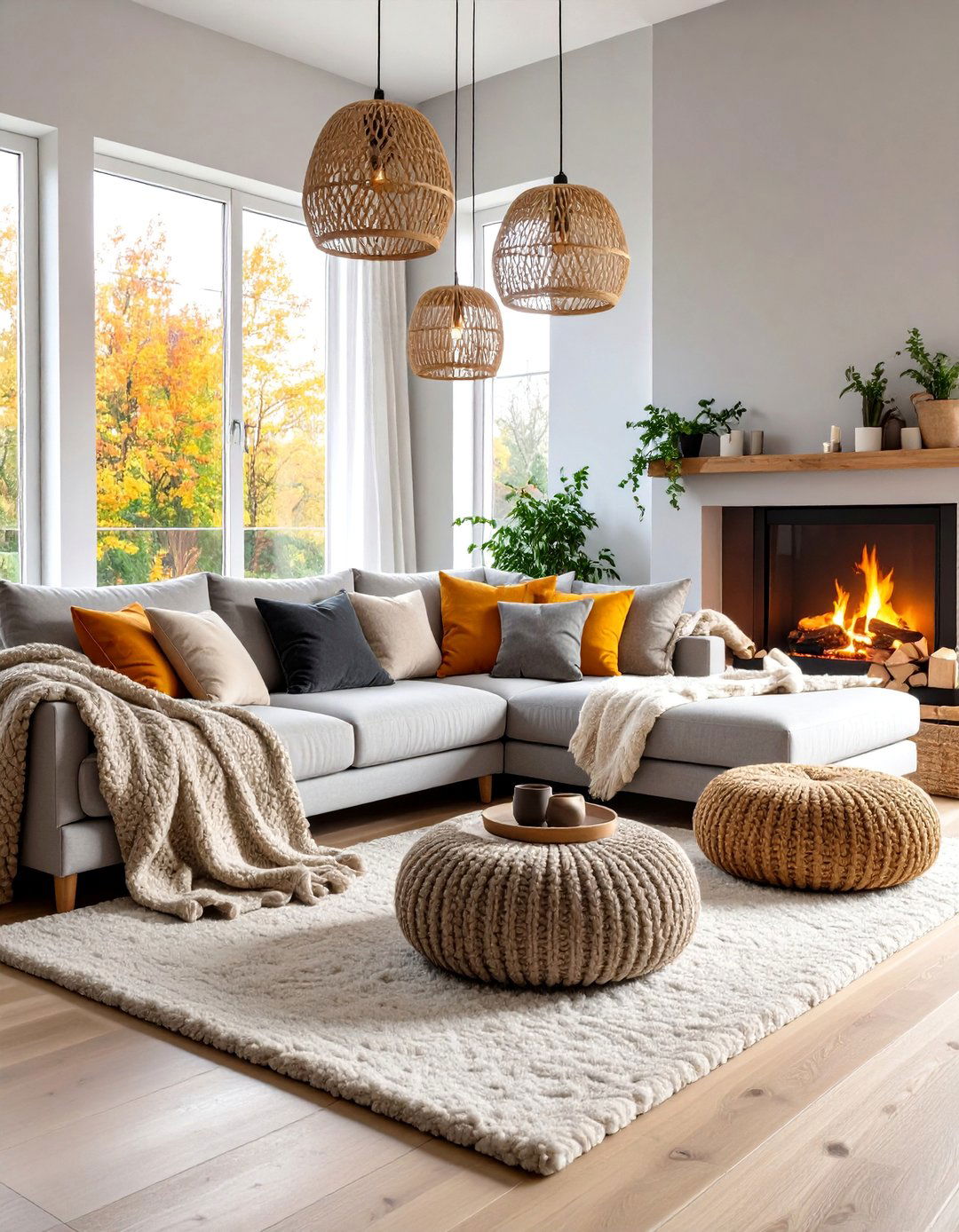 Scandinavian Hygge Greige Retreat - 25 Greige Living Room Ideas