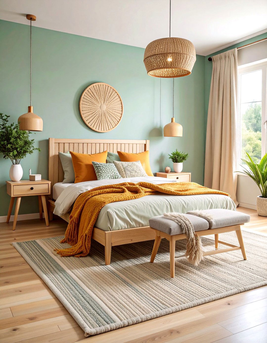 Scandinavian Hygge Hotel Room with Cozy Textures - 25 Hotel Room Design Ideas