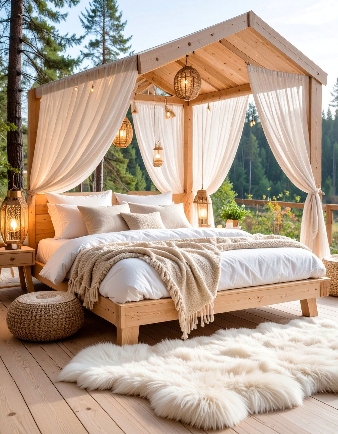 Scandinavian Hygge Outdoor Bedroom - 25 Outdoor Bedroom Ideas