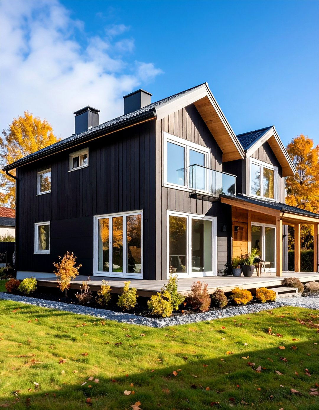 Scandinavian Inspired Black House Design - 25 Black House Exteriors & Paint Colors