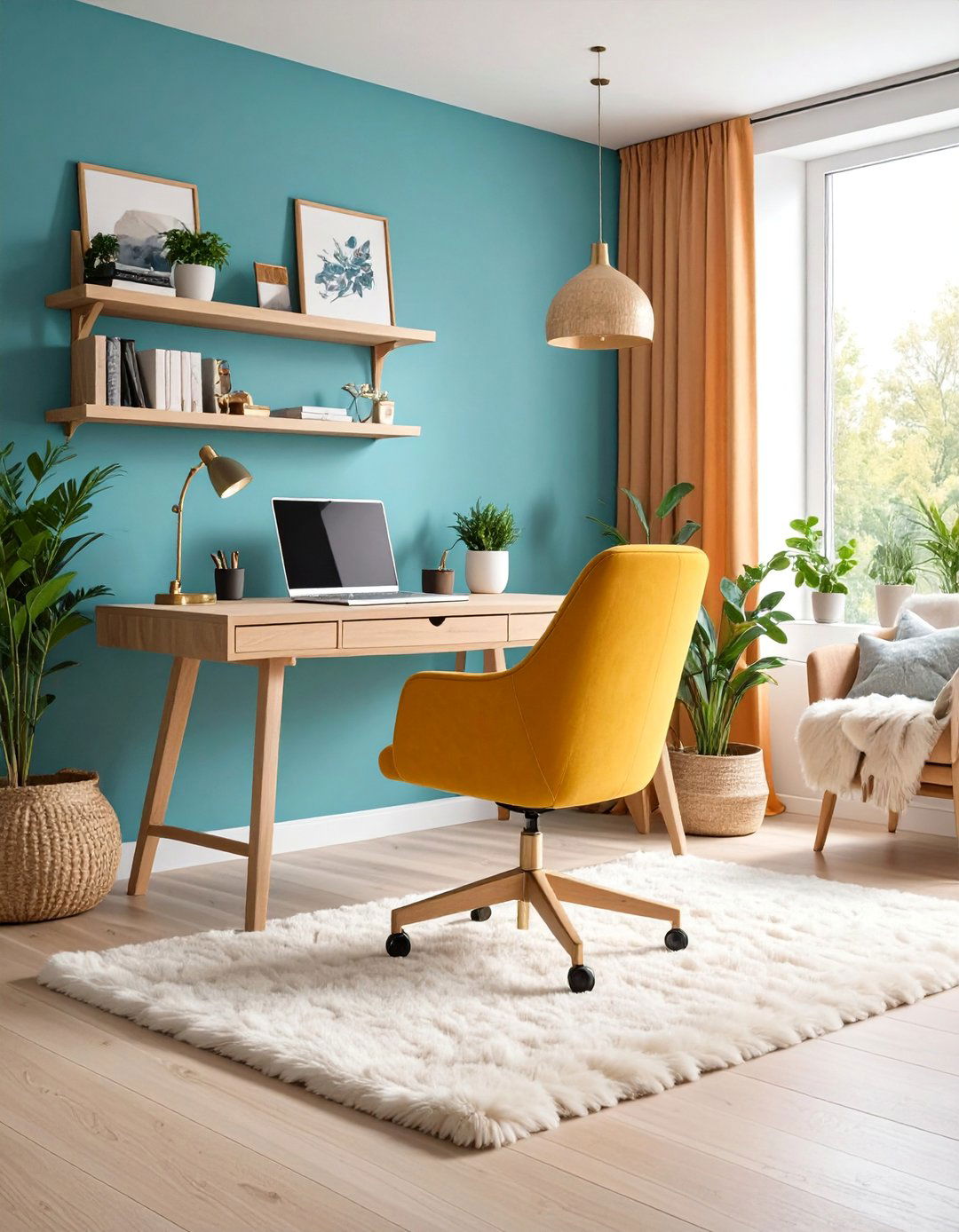 Scandinavian Inspired Home Office with Hygge Elements - 25 Home Office Ideas for Him