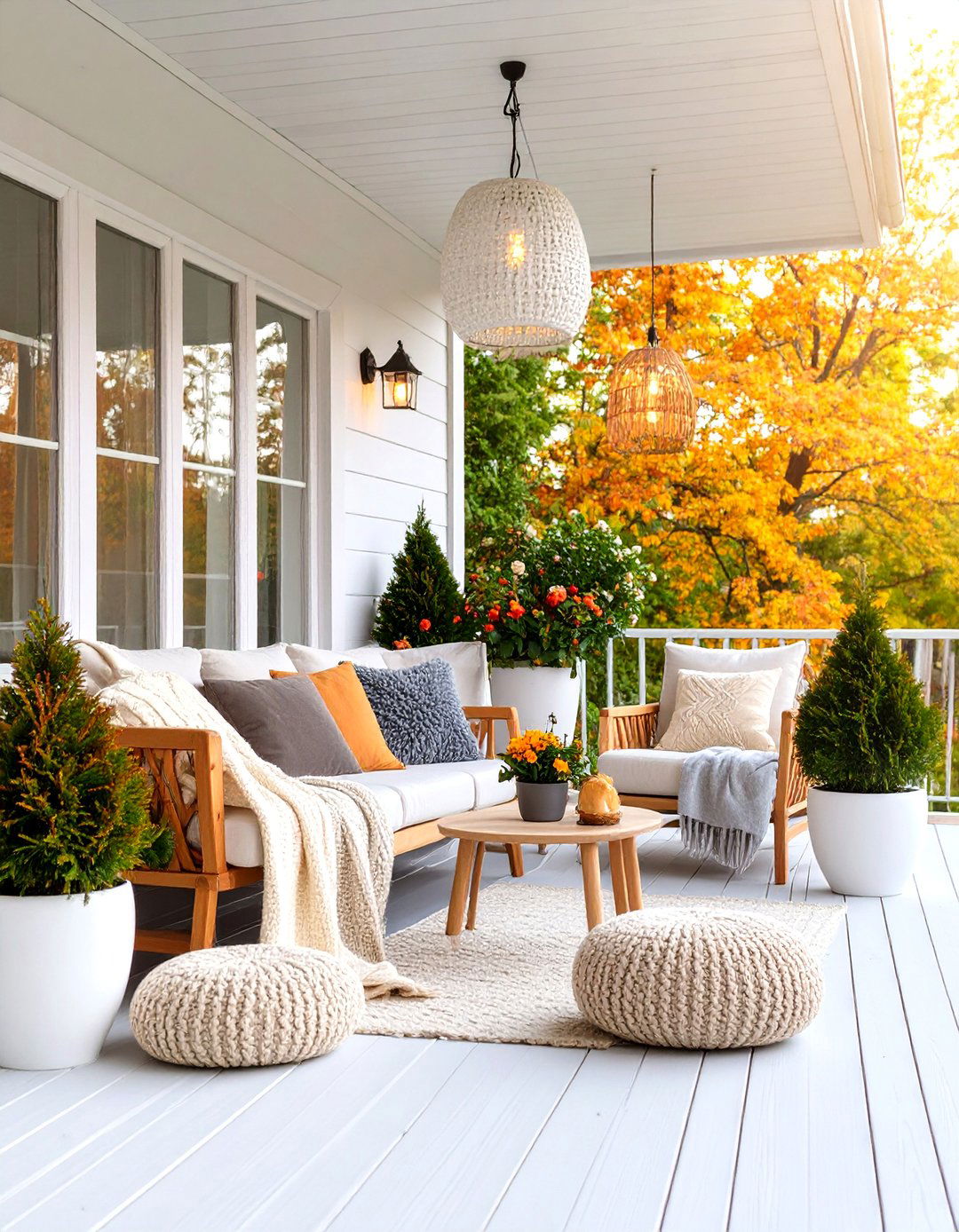 Scandinavian Inspired Hygge Haven - 25 Small Front Porch Ideas