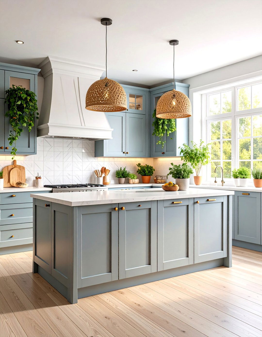 Scandinavian Inspired Light Gray and White Kitchen - 25 Gray and Black Kitchen Ideas