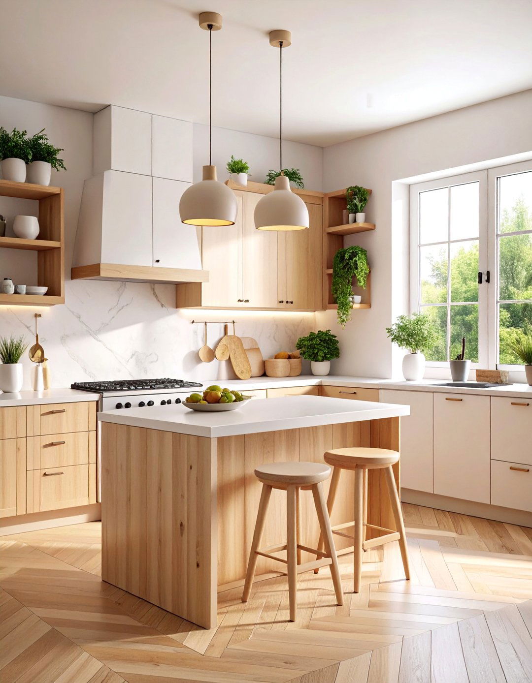 Scandinavian Inspired Minimalist Kitchen - 25 Townhouse Kitchen Ideas