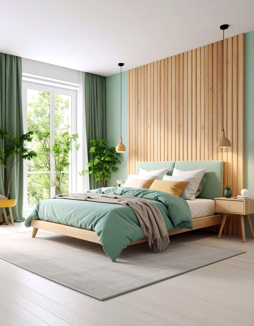Scandinavian Inspired Natural Wood Slat Wall - 25 Wall Molding Ideas