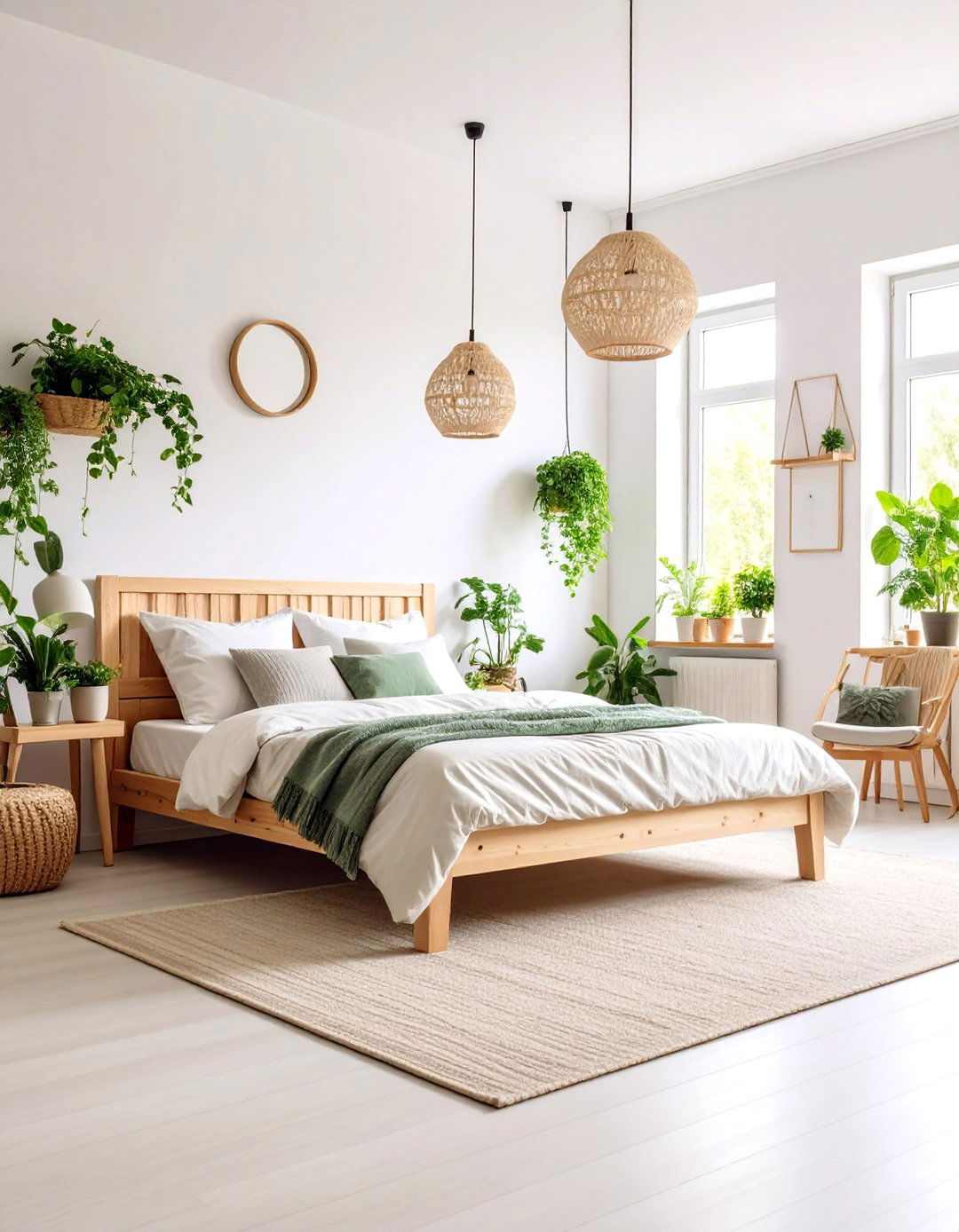 Scandinavian Inspired Student Room with Natural Elements - 25 Student Bedroom Design Ideas