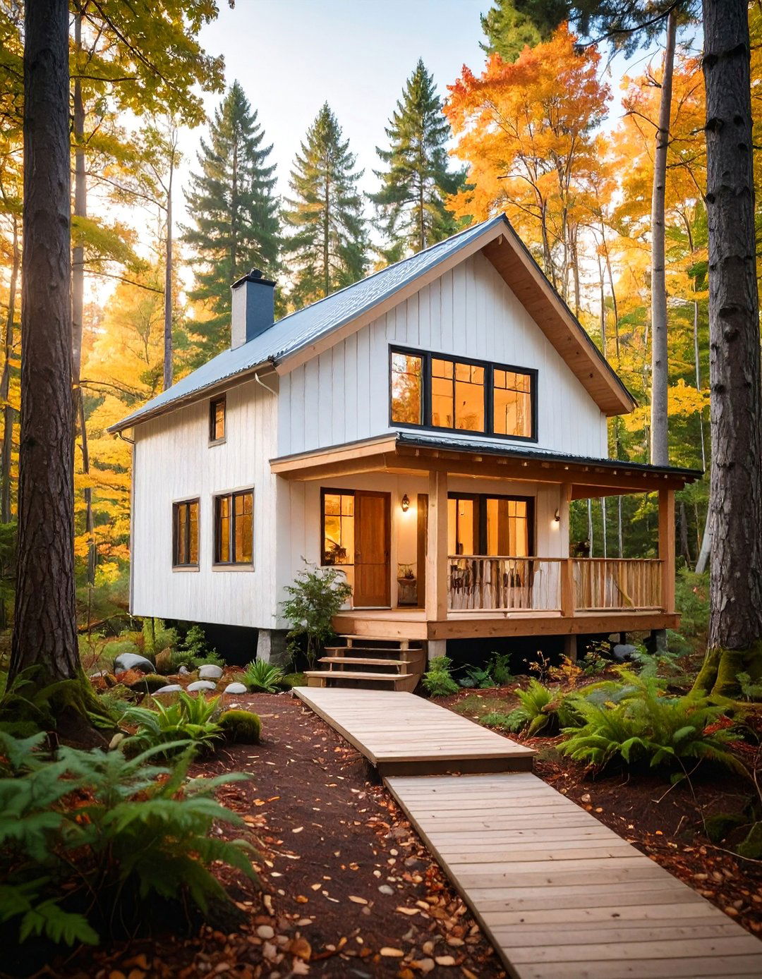 Scandinavian Inspired White Wood Siding - 25 White Home Exterior Ideas