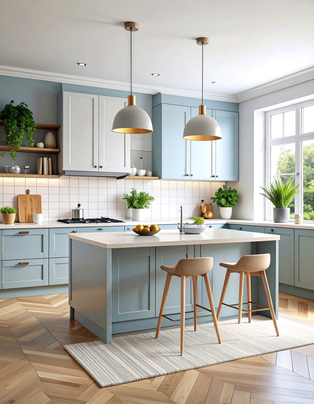 Scandinavian Kitchen with Grey and White Balance - 25 Grey and White Kitchen Ideas
