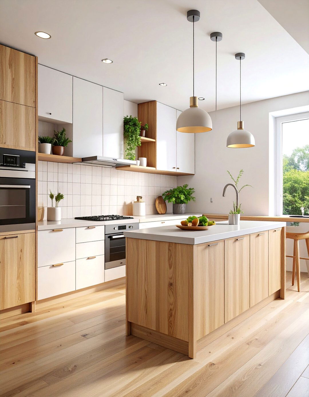 Scandinavian Light Wood Galley Kitchen - 25 Galley Kitchen Ideas
