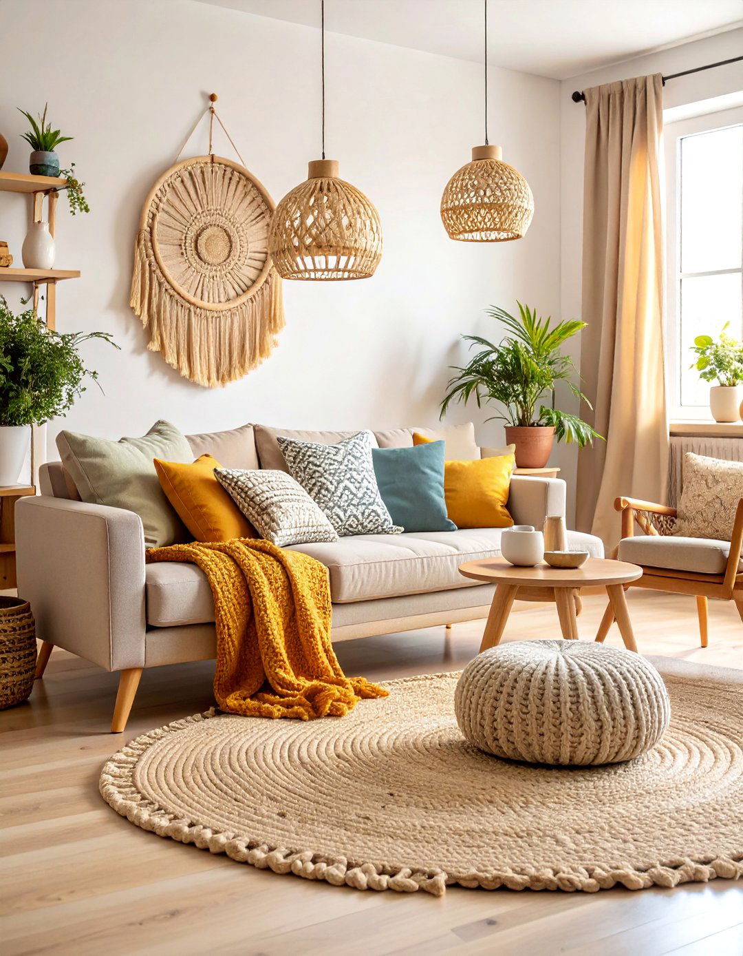 Scandinavian Living Room with Cozy Hygge Aesthetics - 25 Modern Living Room Ideas