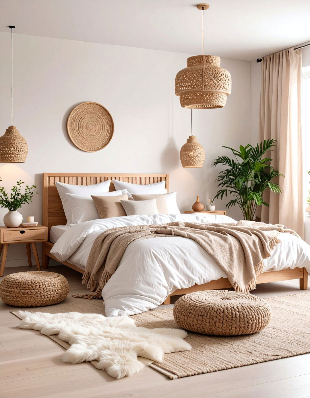 Scandinavian Magnolia Bedroom with Light Wood Accents - 25 Magnolia Bedroom Ideas