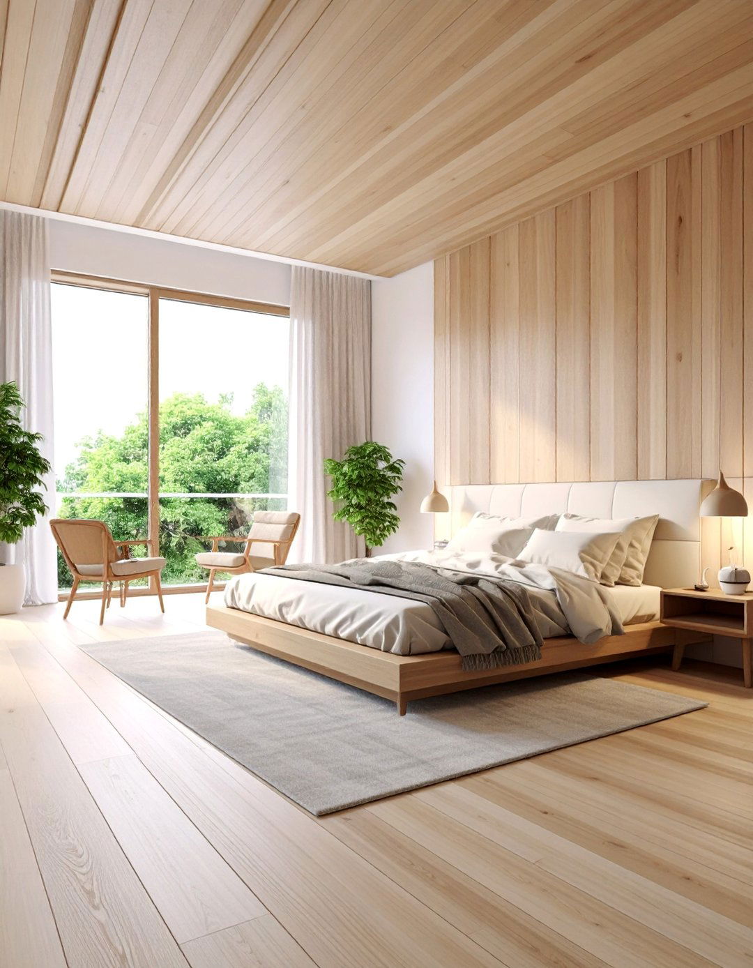 Scandinavian Minimal Wood Strips - 25 Wall Trim Ideas
