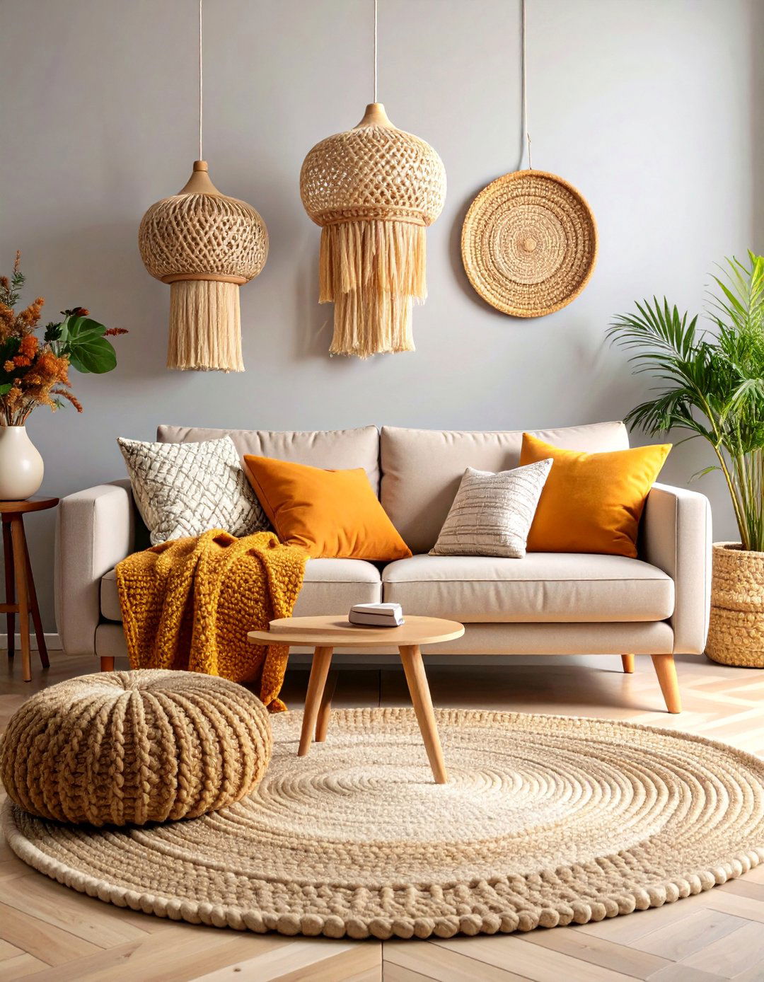 Scandinavian Minimalist Greige Living Room - 25 Greige Interior Design Ideas