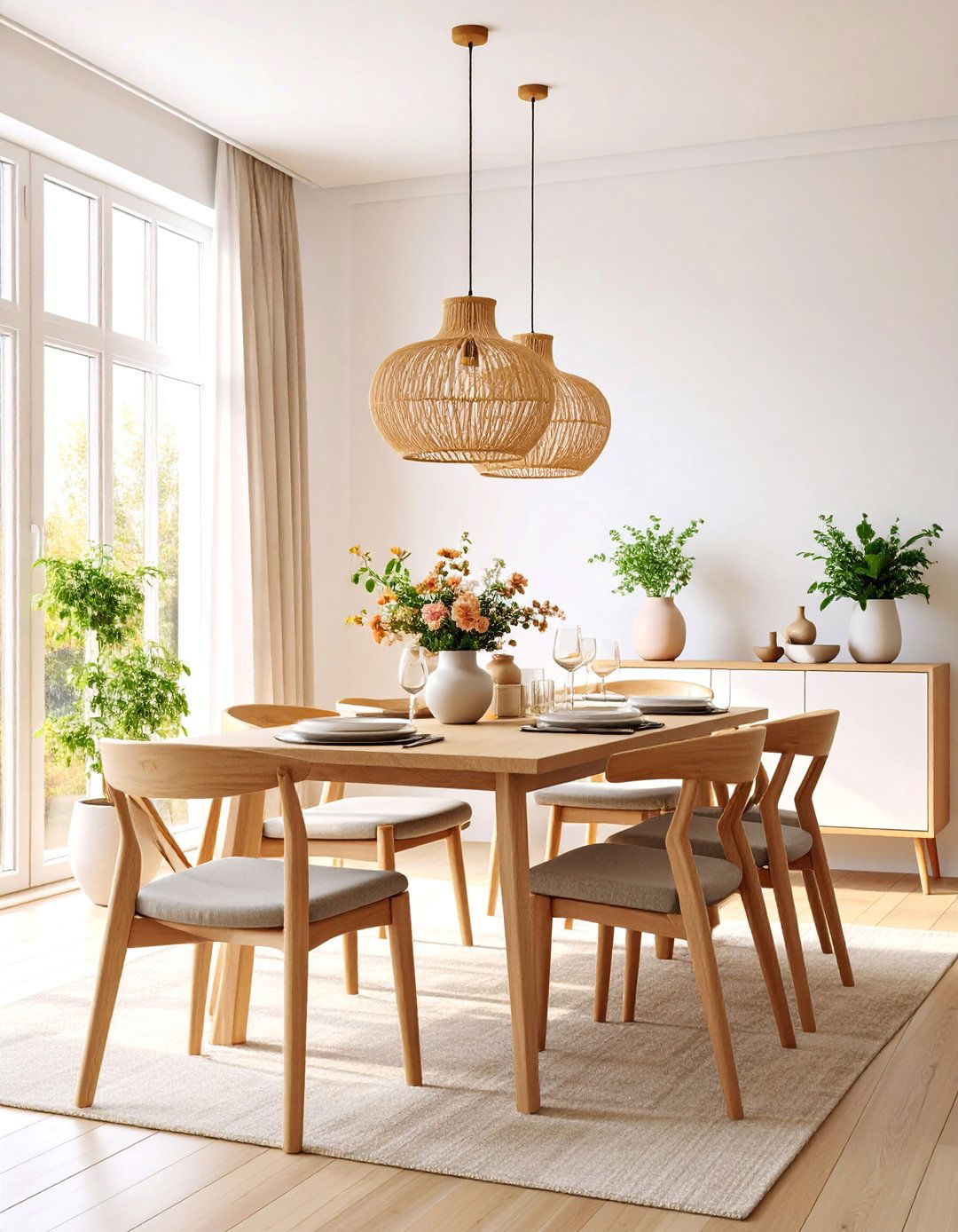 Scandinavian Minimalist Haven - 25 Dining Room Ideas