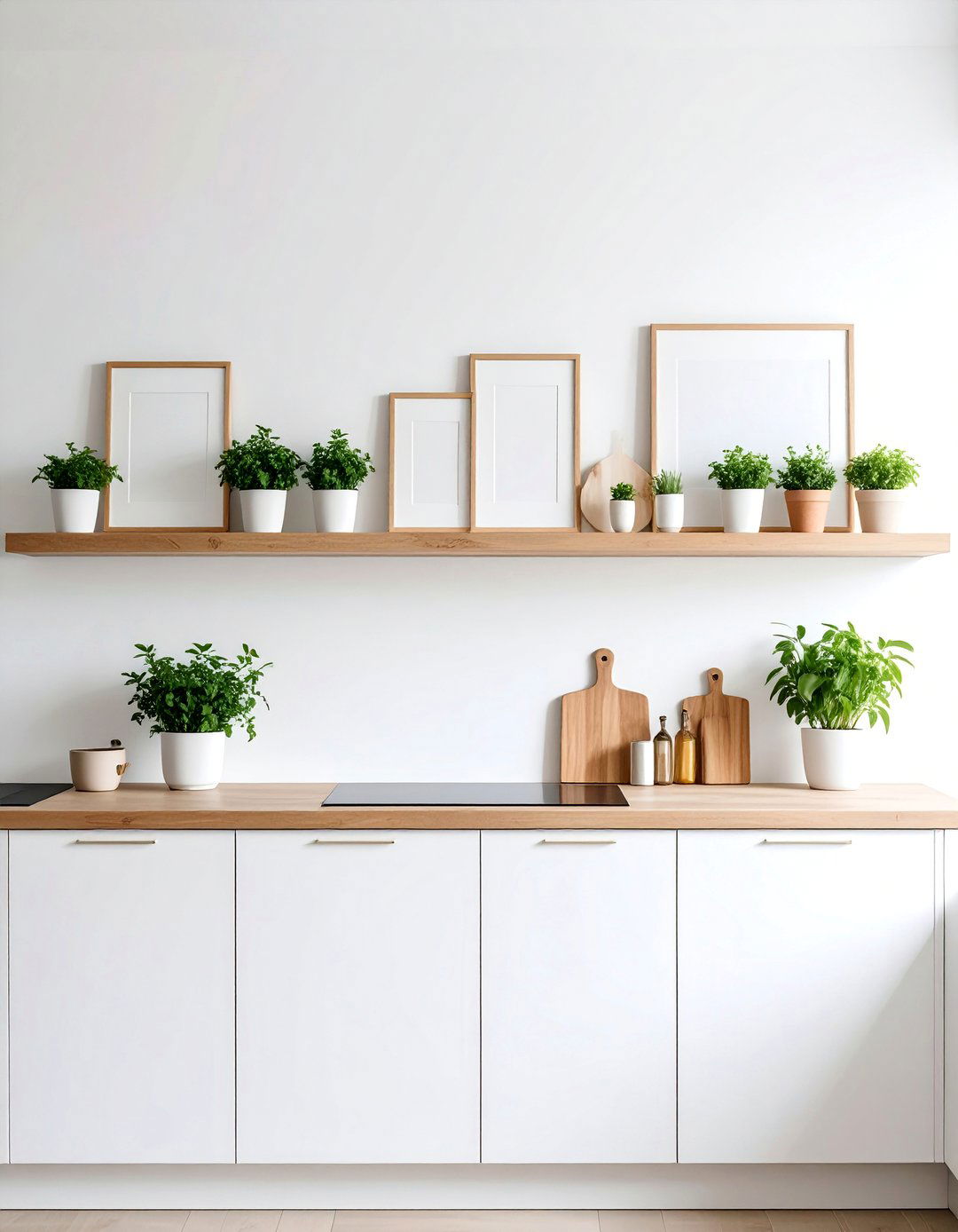 Scandinavian Minimalist Ledge Gallery - 25 Kitchen Wall Decor Ideas