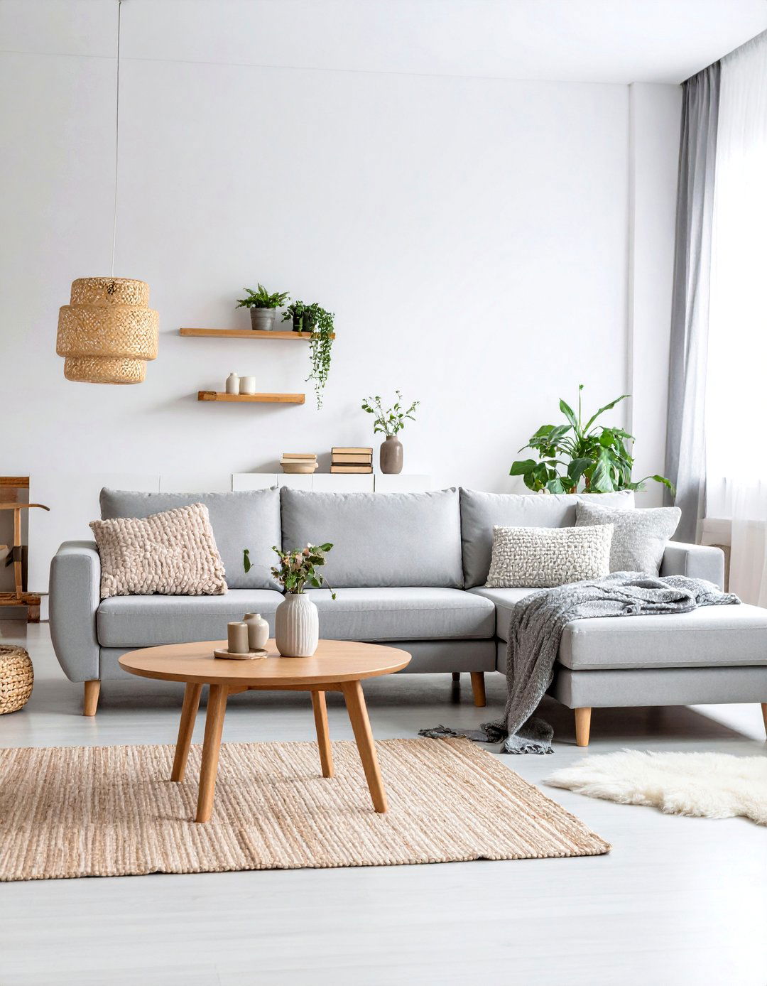 Scandinavian Minimalist Living Room with Light Wood Accents - 25 Apartment Small Living Room Ideas