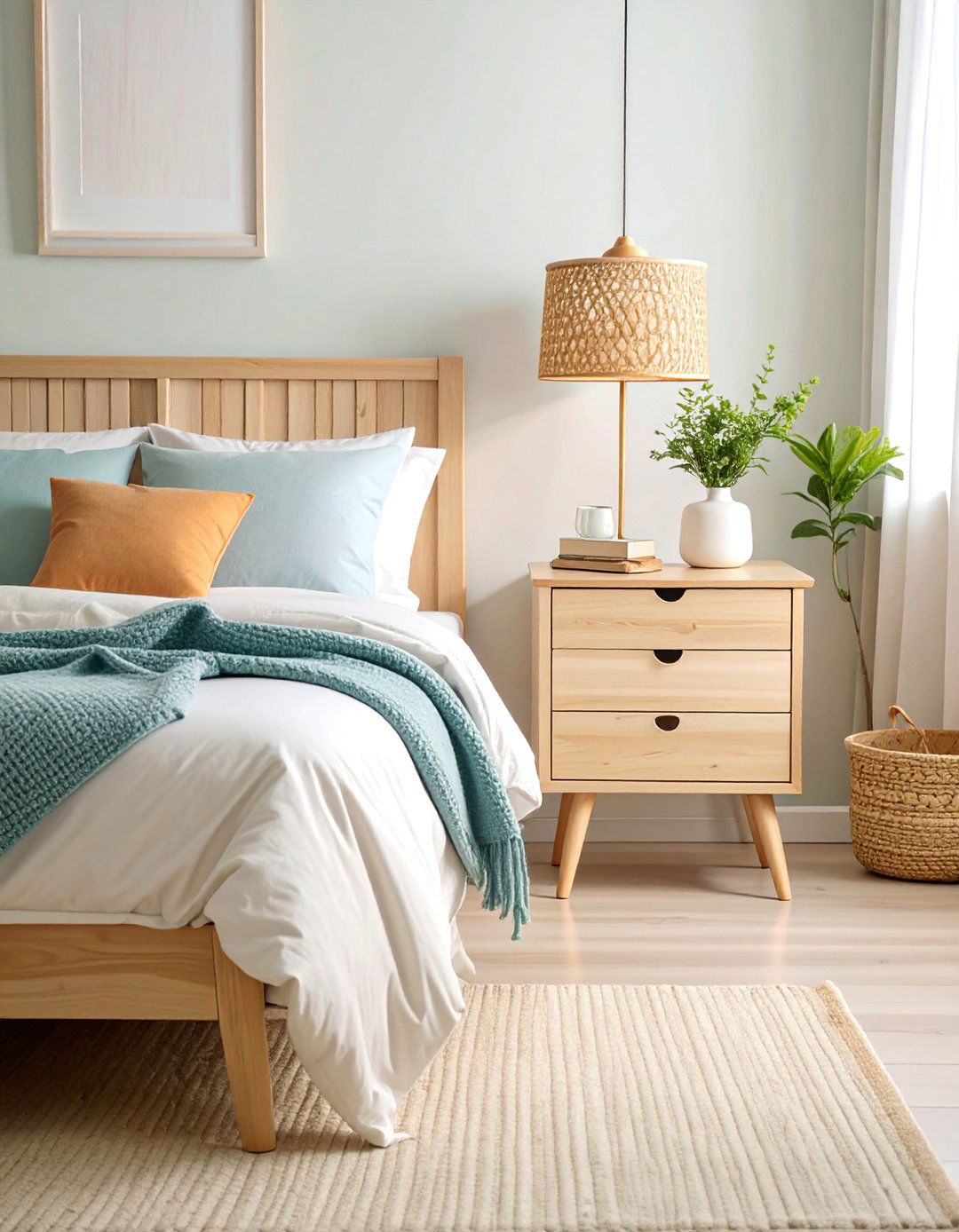 Scandinavian Minimalist Nightstand - 25 Nightstand Ideas