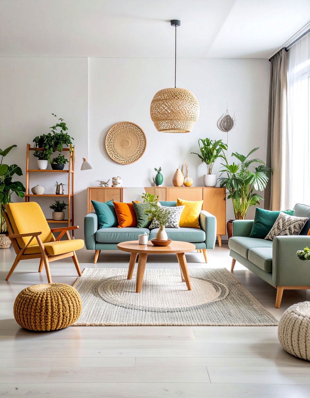 Scandinavian Minimalist Painted Furniture Set - 25 Painted Furniture Ideas