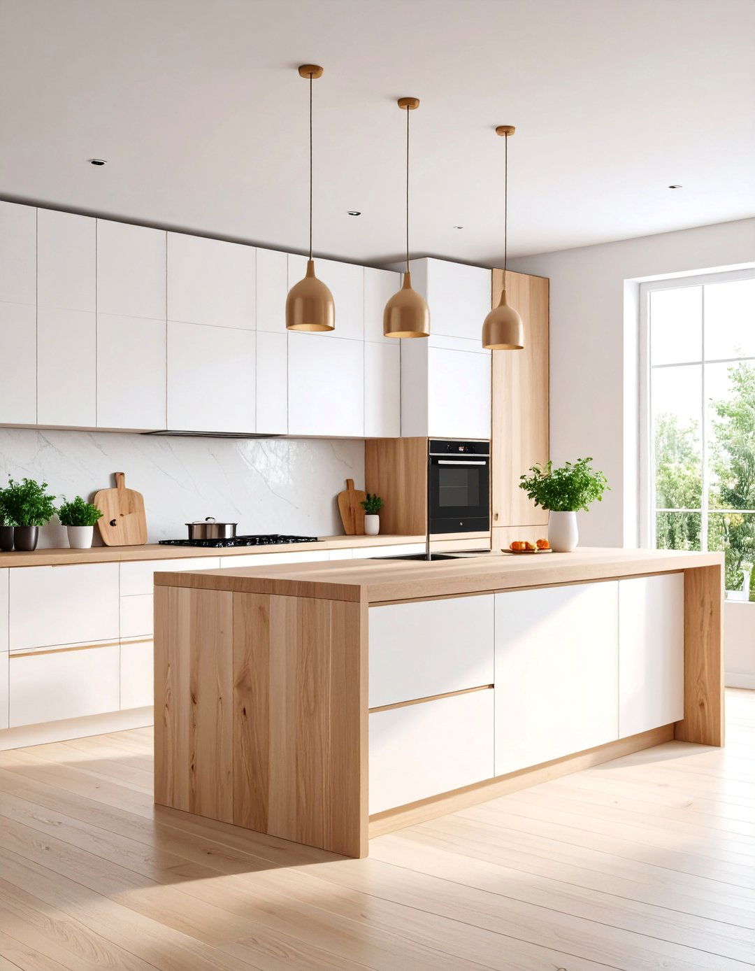 Scandinavian Minimalist Peninsula - 25 Kitchen Peninsula Ideas
