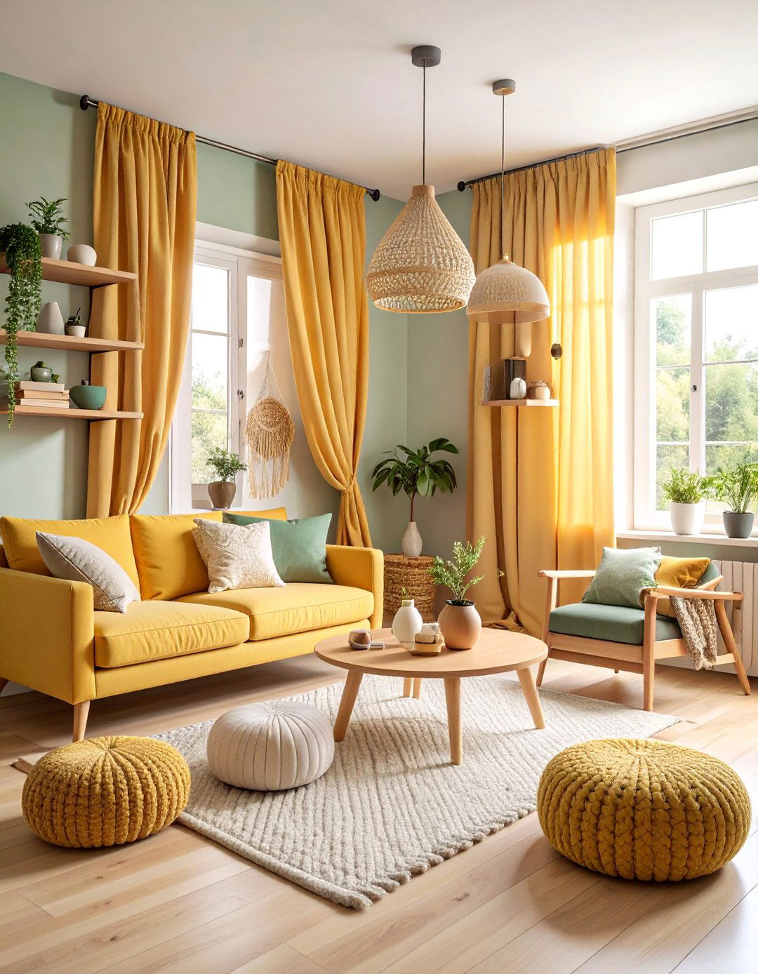 Scandinavian Minimalist Snug Room with Light Wood Accents - 25 Snug Room Ideas