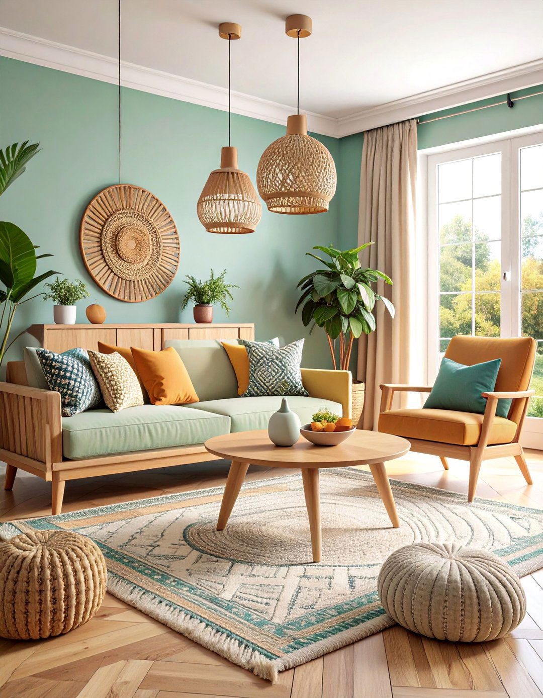 Scandinavian Minimalist Symmetrical Design - 25 Symmetrical Living Room Ideas