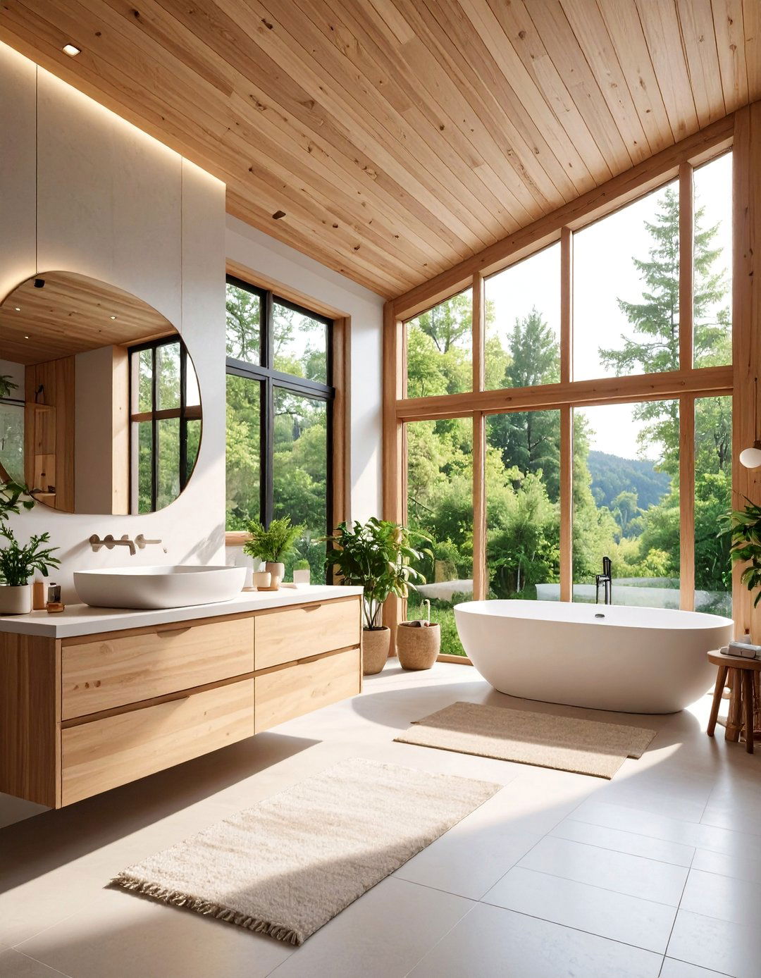 Scandinavian Minimalist Wood Haven - 25 Ensuite Bathroom Ideas