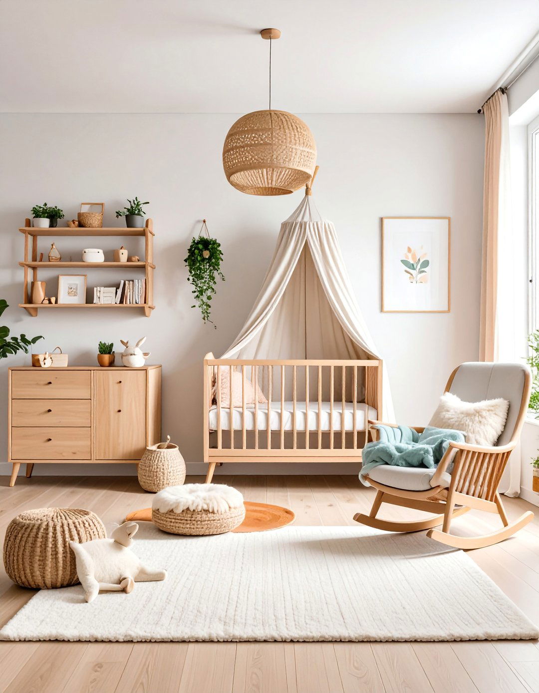 Scandinavian Montessori Nursery with Natural Textures - 25 montessori nursery ideas