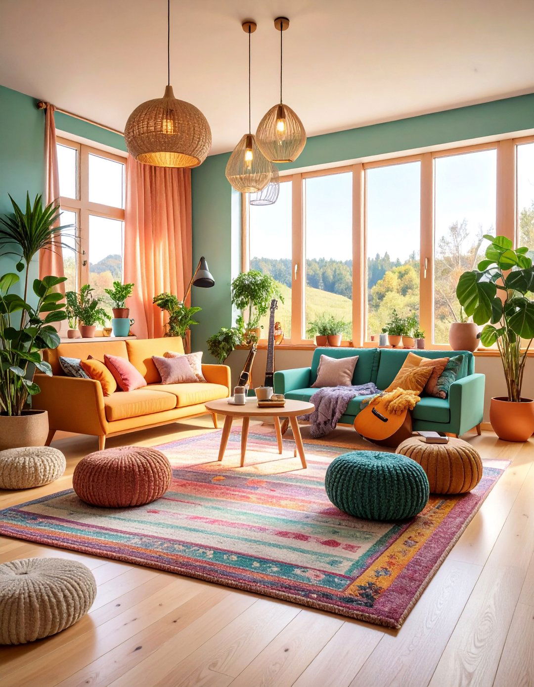 Scandinavian Music Room with Light Woods and Hygge - 25 Music Room Ideas